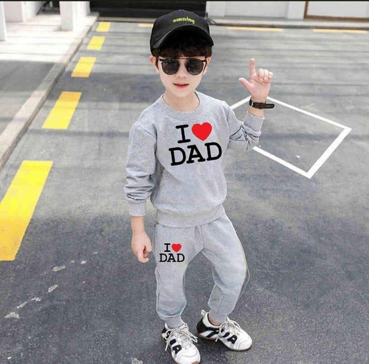 Boy's Blended Printed Tracksuit Set - 2 Pcs