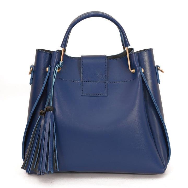 Women's Leather Plain Shoulder Bag