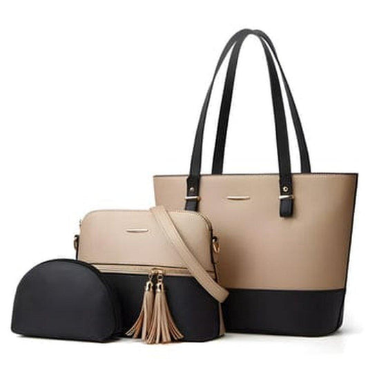 Leather Plain Shoulder Bag