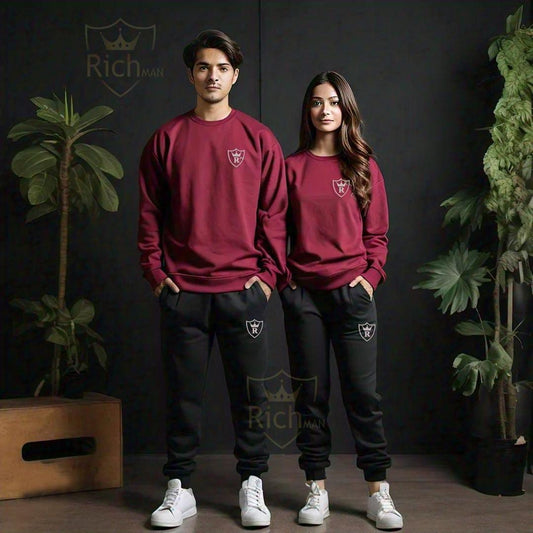 Unisex Fleece Plain Track Suit