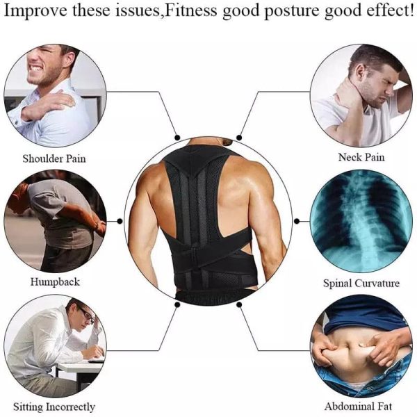 Adjustable Posture Back Belt – Posture Corrector Belt For Men And Women – Back Support And Shoulder Belt